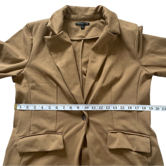 Banana Republic Long & Lean Ponte Knit Blazer Camel Large - Picture 8 of 9
